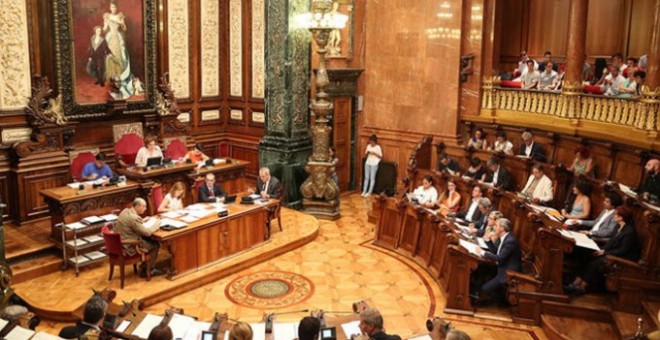 Una sesión plenaria en el Ayuntamiento de Barcelona.
