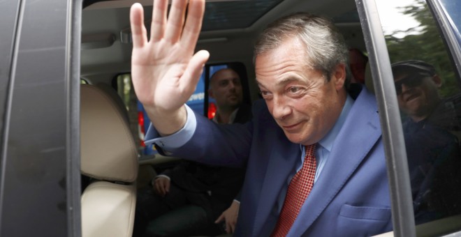 Nigel Farage, el hasta ahora líder del Partido de la Independencia del Reino Unido (UKIP). - REUTERS