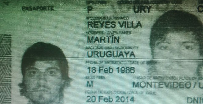 Este es el DNI del ciudadano uruguayo cuya identidad utilizó el comisario Villarejo para contratar un móvil desde el que hablar con Inda y otros "periodistas infiltrados".