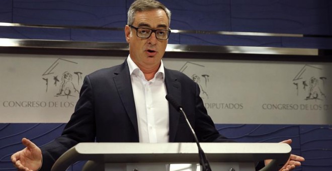 El vicesecretario general de Ciudadanos, José Manuel Villegas, en una rueda de prensa en el Congreso. EFE/Ballesteros