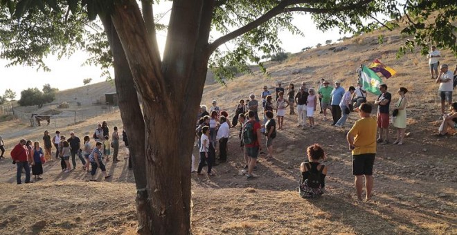 En la imagen, paraje conocido como el Peñon del Colorado, antiguo campo de entrenamiento de la falange y posible fosa común en la que posiblemente descansen los restos del poeta/EFE