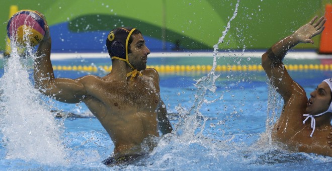 Momento del partido entre España y Brasil. /REUTERS