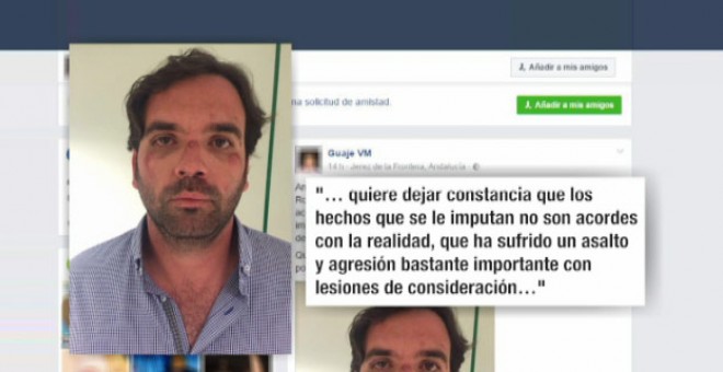 El concejal de Ciudadanos ha dado su versión en Facebook a través de un amigo