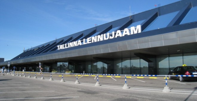 Imagen de la terminal del aeropuerto de Tallin.