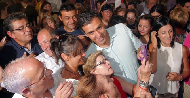 Pedro Sánchez en Galicia/EFE