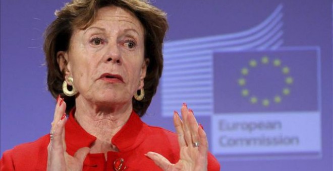 La excomisaria europea  Neelie Kroes. EFE/Archivo