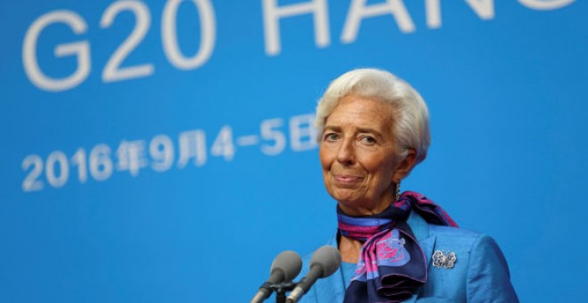 Lagarde, en un acto reciente del G-20 en China. REUTERS
