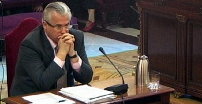 Baltasar Garzón, durante su juicio en el Supremo por investigar los crímenes del franquismo / EFE