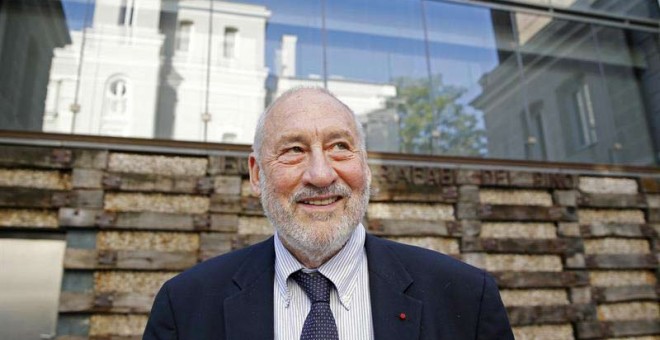 El Nobel de Economía Joseph E. Stiglitz en una imagen de su gira por España. / MARISCAL (EFE)
