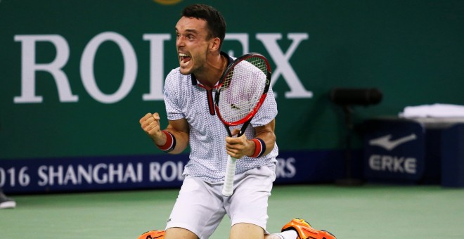 Bautista, tras ganar el partido./ REUTERS