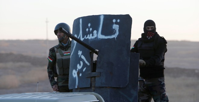 Combatientes kurdo-iraquíes de las fuerzas militares de Peshmerga. - REUTERS