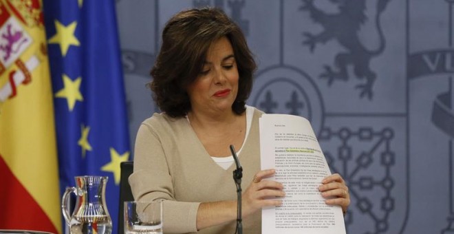 La vicepresidenta, Soraya Saénz de Santamaría.- EFE