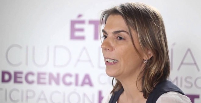 La secretaria general de Podemos Sevilla, Begoña Gutiérrez.