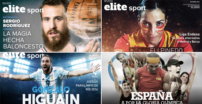 Las últimas portadas de la 'Revista Elite Sport'.