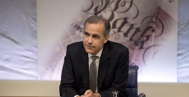 El gobernador del Banco de Inglaterra (BoE, en sus siglas en inglés), Mark Carney, en la presentación del Informe de Estabilidad Financiera de la entidad. REUTERS/Justin Tallis