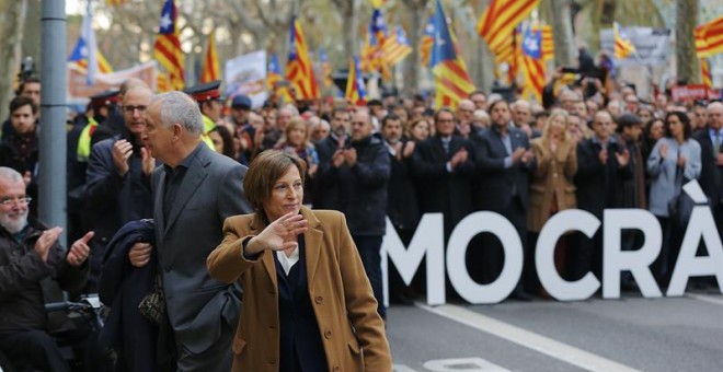 Forcadell a la entrada del juzgado este viernes 16 de diciembre / EFE