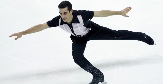 Javier Fernández compitiendo en el Grand Prix el pasado día 10. /REUTERS