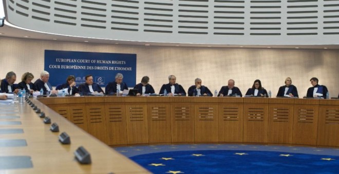 Los magistrados del Tribunal Europeo de Derechos Humanos.