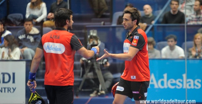 Bela y Lima, en el Euskadi Open. /WORLD PADEL TOUR