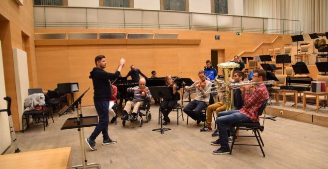 Ensayos del concierto de 'Mosaico de sonidos'. ORQUESTA Y CORO DE LA COMUNIDAD DE MADRID