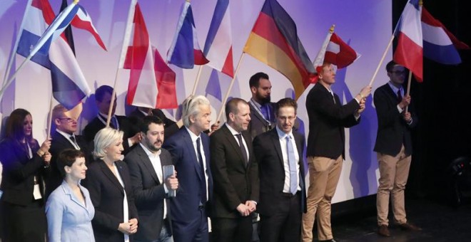 Los líderes de la ultraderecha europea se han reunido en Coblenza (Alemania) envalentonados ante la llegada de Trump / EFE