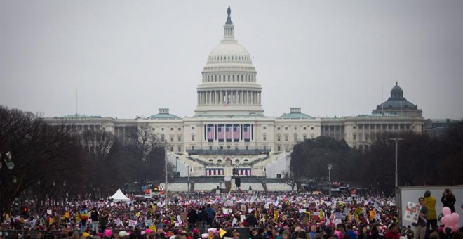 La Women´s March' ha congregado a unas 500.000 personas en Washington / EFE