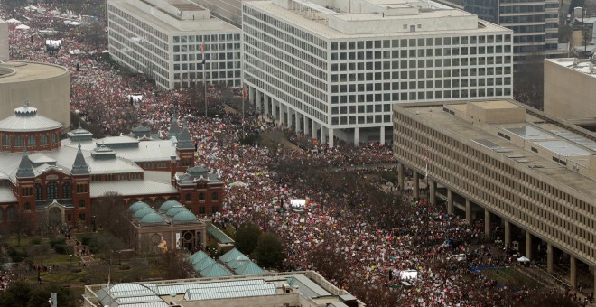 La 'Marcha de las mujeres' en Washington. - REUTERS