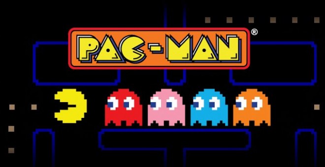 Pantalla de inicio del mítico videojuego Pac-Man. /NAMCO