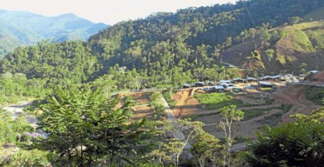 Una panorámica de Panantza, en la provincia de Morona Santiago, donde está la concesión