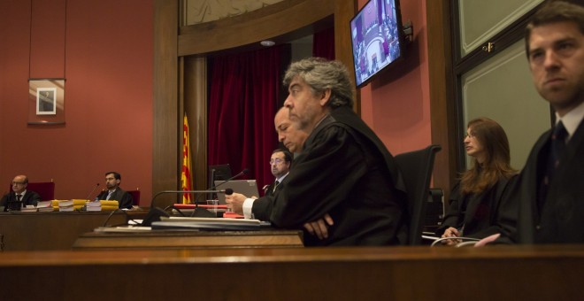 La defensa de Artur Mas y dos conselleras en el juicio por la consulta del 9-N. E.P.