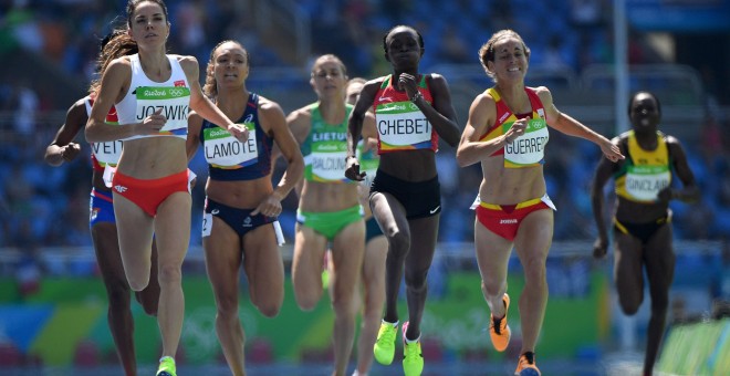 Esther Guerrero en una de sus pruebas