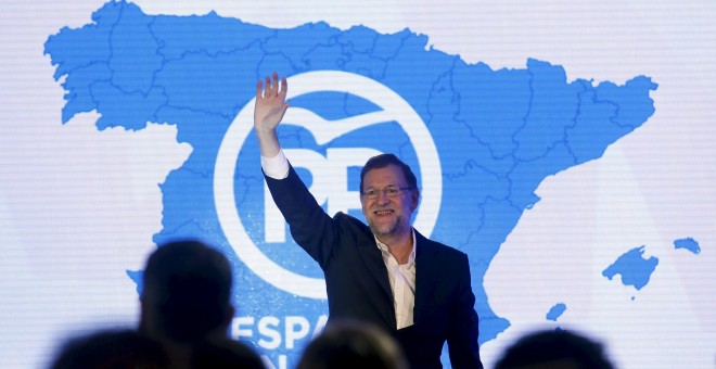 Rajoy, sin rival, seguirá siendo el líder absoluto del PP tras el Congreso nacional de la formación, que se celebra este fin de semana en Madrid. Archivo REUTERS