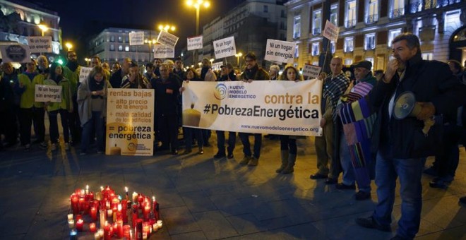 Concentración este viernes en Sol contra la pobreza energética