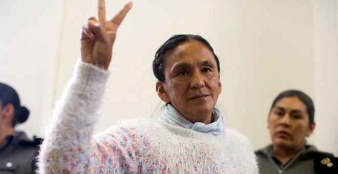 La activista argentina y diputada del Parlamento del Mercosur Milagro Sala en una imagen de archivo. Foto: Reuters.