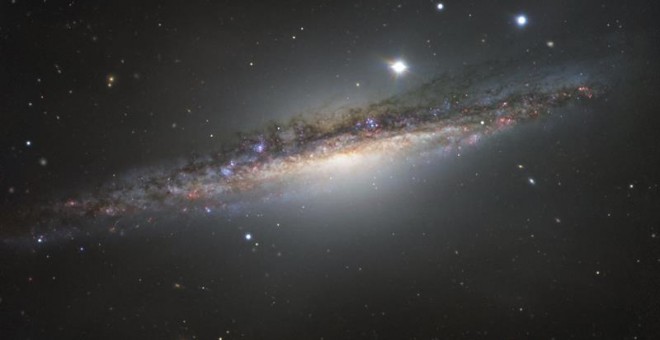 La galaxia espiral NGC 1055. EFE
