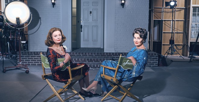 Susan Sarandon y Joan Crawford interpretan a Bette Davis y Jessica Lange en Feud.