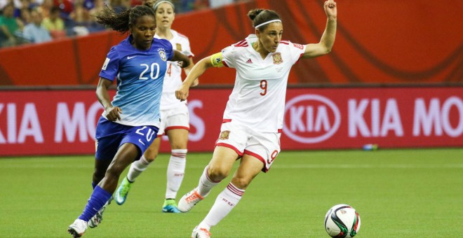 Vero Boquete en un partido con la selección española. /EIDAN RUBIO (RFEF)