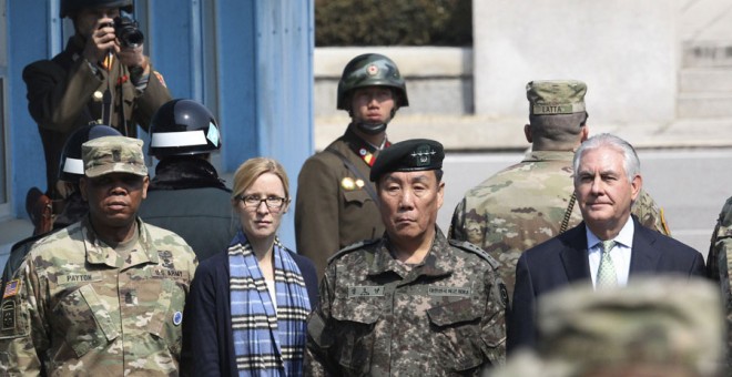Rex Tillerson, durante su visita a Seúl. REUTERS/Lee Jin-man