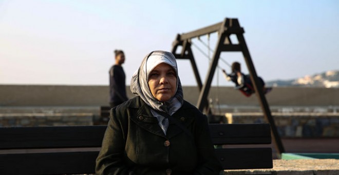 Samira, refugiada palestina procedente del campo sirio de Yarmouk, de 50 años. Mhammad Gahnnam (MSF)