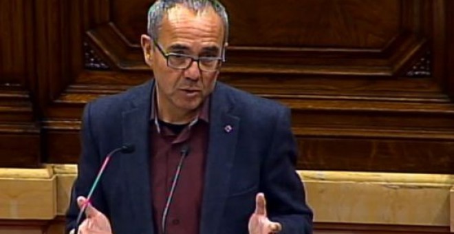 El diputat Joan Coscubiela durant el ple.