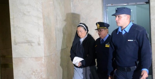 Fotografía cedida por el Ministerio Público Fiscal de Mendoza que muestra a Kosaka Kumiko, una monja católica de origen japonés, que fue imputada por la Fiscalía por su supuesta implicación en un sonado caso de abusos sexuales.- EFE