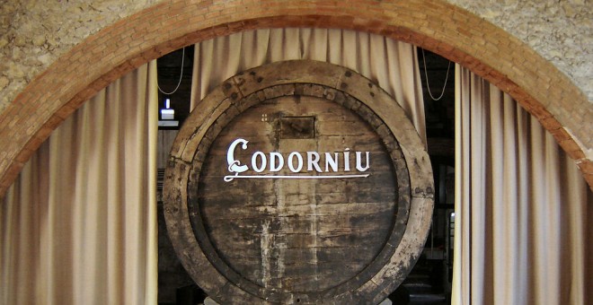 Entrada de las bodegas Codorniu.