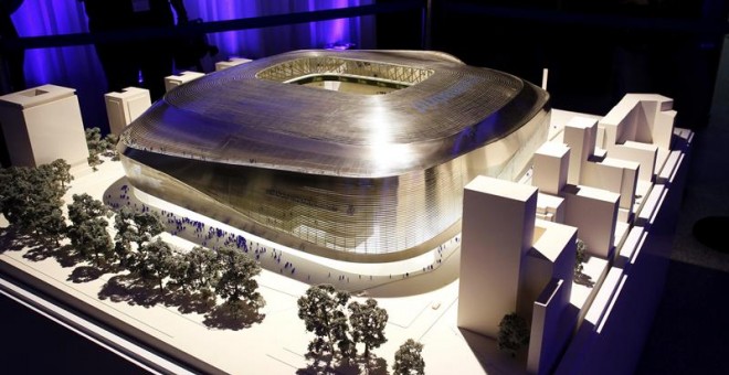 Proyecto de remodelación del estadio Santiago Bernabéu. /EFE