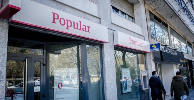 Sucursal del Banco Popular en Madrid. E.P.