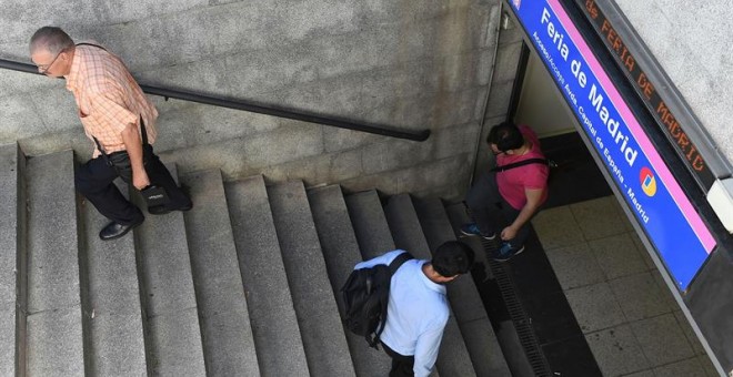 La estación de metro de Campo de las Naciones, en la línea 8. /EFE