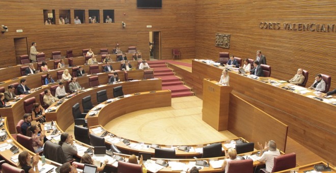 Ple de les Corts en que s'ha debatut l'esmena a la totalitat presentada pel PP.