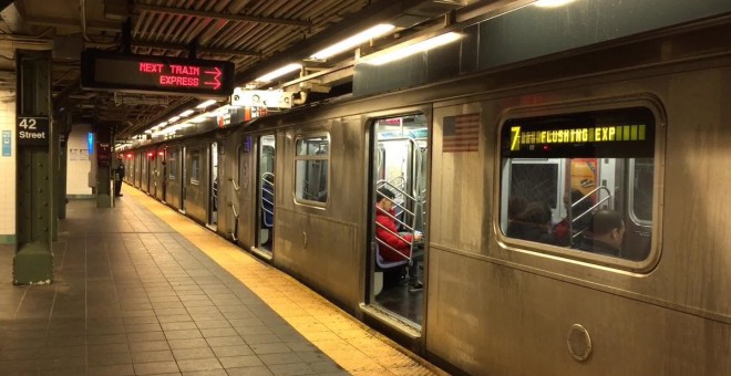 Fotografía del metro de Nueva York. / TWITTER