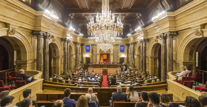 Plano general del Parlament de Catalunya. EUROPA PRESS