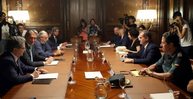 Reunión del Comité de Crisis celebrada esta mañana / EFE