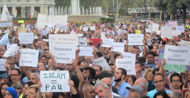 En la manifestación reclaman que 'son musulmanes, no terroristas' / EUROPA PRESS